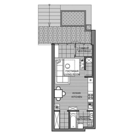 Фотография 1-комнатная квартира по адресу Лейтенанта Кижеватова ул., д. 1 - фото 2