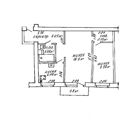 Фотография 2-комнатная квартира по адресу Короля ул., д. 17 - фото 16