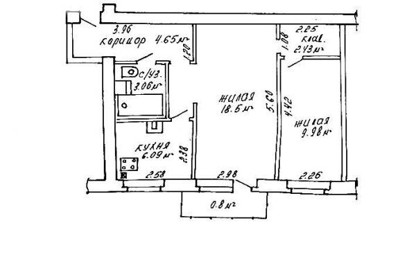 2-комнатная квартира по адресу Короля ул., д. 17 - фото 16
