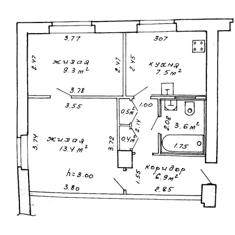 Фотография 2-комнатная квартира по адресу Октябрьская ул., д. 6 - фото 19
