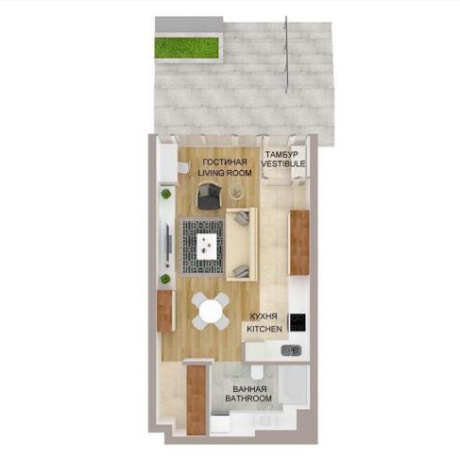 Фотография 1-комнатная квартира по адресу Лейтенанта Кижеватова ул., д. 1 - фото 2