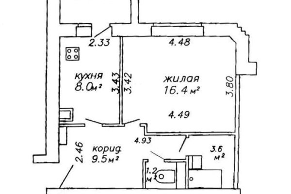 1-комнатная квартира по адресу Лобанка ул., д. 99 - фото 10