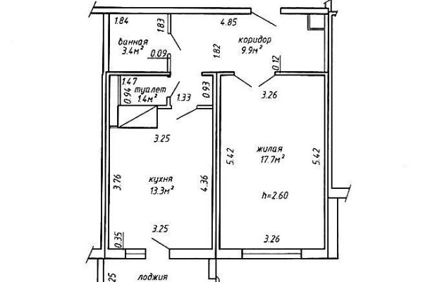 1-комнатная квартира по адресу Шаранговича ул., д. 84 - фото 10