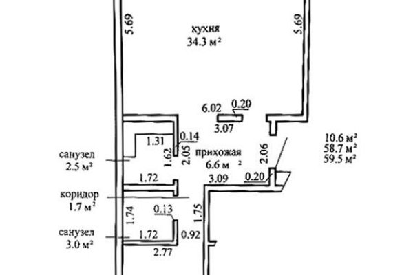 2-комнатная квартира по адресу Лавандовая ул., д. 12 - фото 2