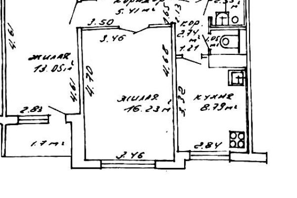 2-комнатная квартира по адресу Воронянского ул., д. 15 к. 1 - фото 16