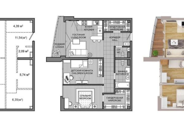 3-комнатная квартира по адресу Мира просп., д. 16 - фото 3