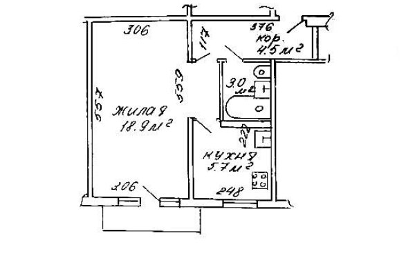 1-комнатная квартира по адресу Логойский тракт, д. 32 к. 2 - фото 14
