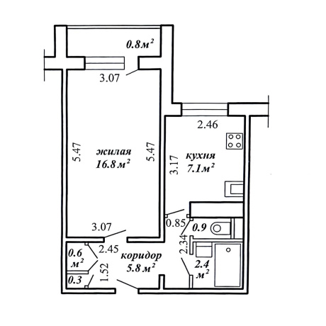 Фотография 1-комнатная квартира по адресу Лещинского ул., д. 25 - фото 15