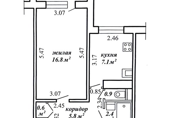 1-комнатная квартира по адресу Лещинского ул., д. 25 - фото 15