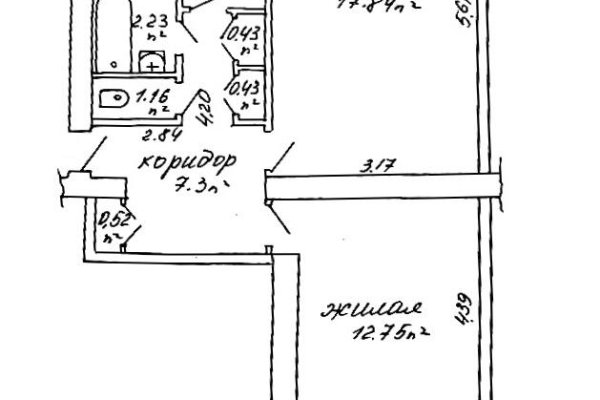 2-комнатная квартира по адресу Ташкентская ул., д. 26 к. 4 - фото 12