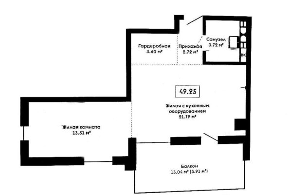 2-комнатная квартира по адресу Лавандовая ул., д. 8 - фото 3
