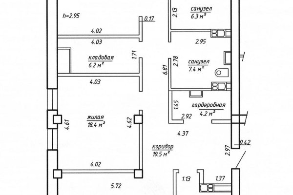 4-комнатная квартира по адресу Короля ул., д. 8 - фото 2
