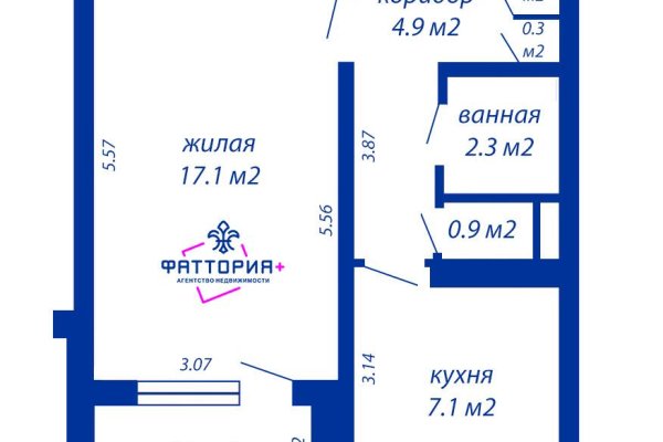 1-комнатная квартира по адресу Есенина ул., д. 35 к. 1 - фото 13