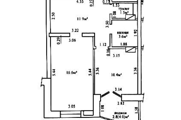 2-комнатная квартира по адресу Дзержинского просп., д. 26 - фото 19