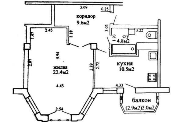 1-комнатная квартира по адресу Гошкевича ул., д. 20 - фото 1