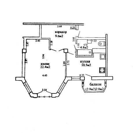 Фотография 1-комнатная квартира по адресу Гошкевича ул., д. 20 - фото 1