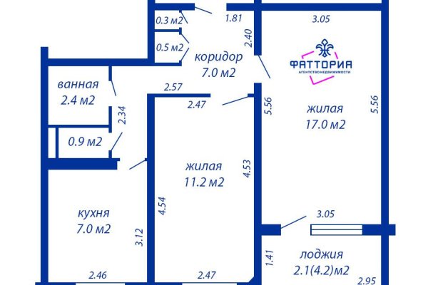 2-комнатная квартира по адресу Плеханова ул., д. 85 - фото 1
