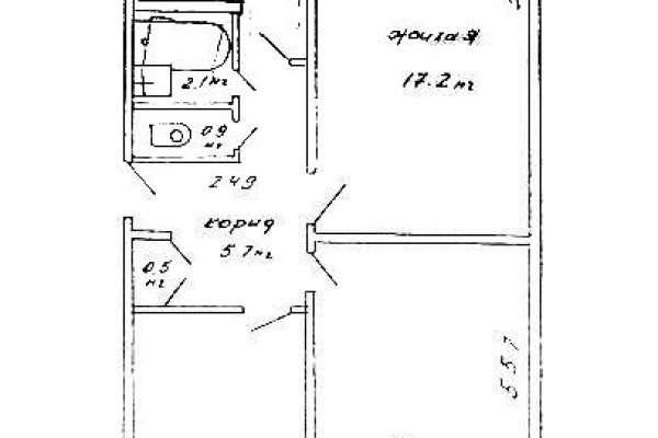 3-комнатная квартира по адресу Голодеда ул., д. 51 к. 1 - фото 1