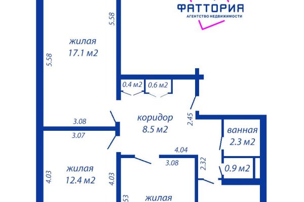 3-комнатная квартира по адресу Стариновская ул., д. 4 - фото 1