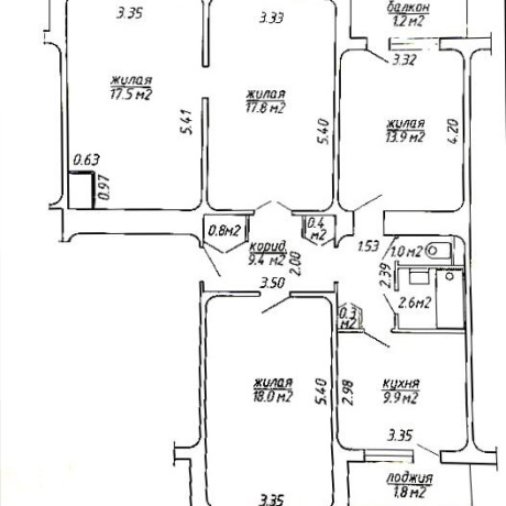 Фотография 4-комнатная квартира по адресу Брикета ул., д. 38 - фото 1
