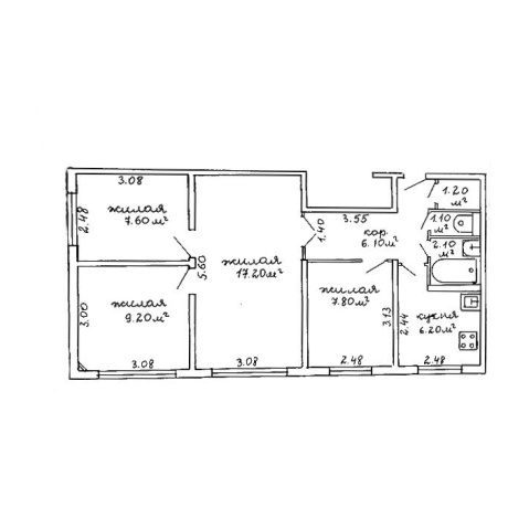 Фотография 4-комнатная квартира по адресу Калиновского ул., д. 28 - фото 19