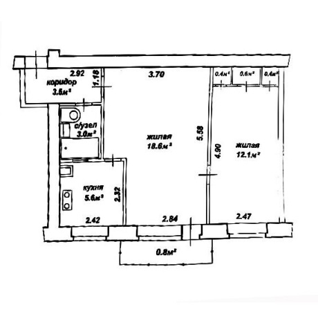 Фотография 2-комнатная квартира по адресу Куприянова ул., д. 7 - фото 10