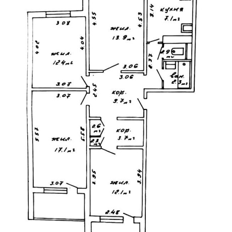 Фотография 4-комнатная квартира по адресу Панченко ул., д. 18 - фото 10