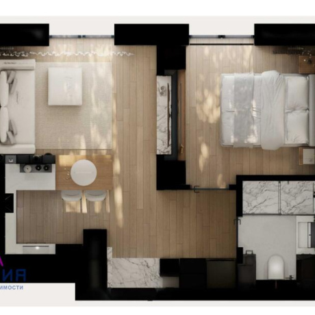 Фотография 2-комнатная квартира по адресу Виталия Цвирко ул., д. 67 - фото 20