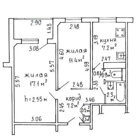 Фотография 2-комнатная квартира по адресу Острошицкая ул., д. 11 - фото 19