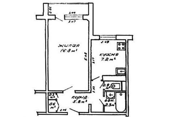 1-комнатная квартира по адресу Селицкого ул., д. 97 - фото 7