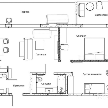 Фотография 2-комнатная квартира по адресу Солнечный Пляж ул., д. 11 - фото 18