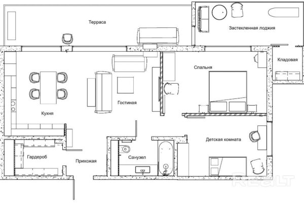 2-комнатная квартира по адресу Солнечный Пляж ул., д. 11 - фото 18