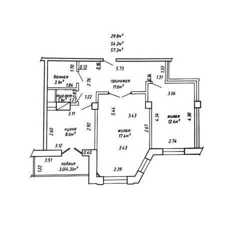 Фотография 2-комнатная квартира по адресу Семеняко ул., д. 27 - фото 18