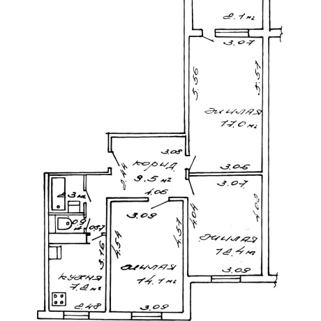 Фотография 3-комнатная квартира по адресу Шугаева ул., д. 3 к. 4 - фото 18