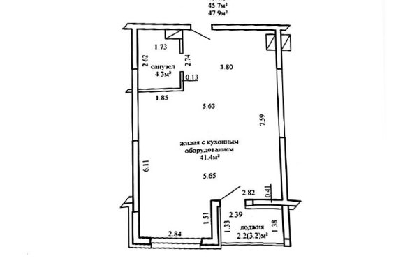 2-комнатная квартира по адресу Леонида Щемелёва ул., д. 30 - фото 18