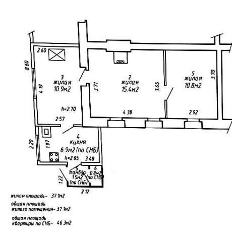 Фотография 3-комнатная квартира по адресу Автозаводской пер., д. 8 - фото 8