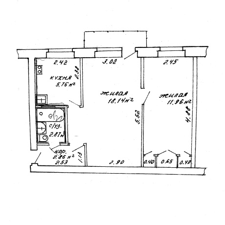 Фотография 2-комнатная квартира по адресу Менделеева ул., д. 15 - фото 17