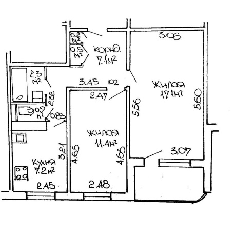 Фотография 2-комнатная квартира по адресу Никифорова ул., д. 7 - фото 19