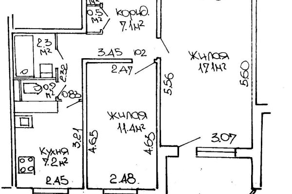 2-комнатная квартира по адресу Никифорова ул., д. 7 - фото 19