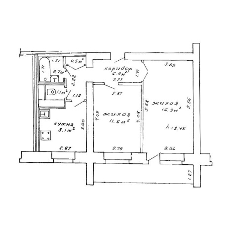 Фотография 2-комнатная квартира по адресу Кабушкина ул., д. 92 - фото 14
