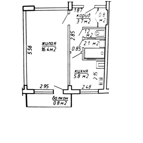Фотография 1-комнатная квартира по адресу Сердича ул., д. 66 - фото 17