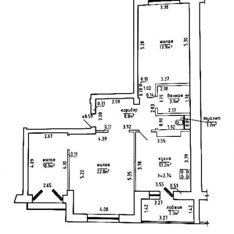 Фотография 3-комнатная квартира по адресу Березовая роща ул., д. 106 - фото 3