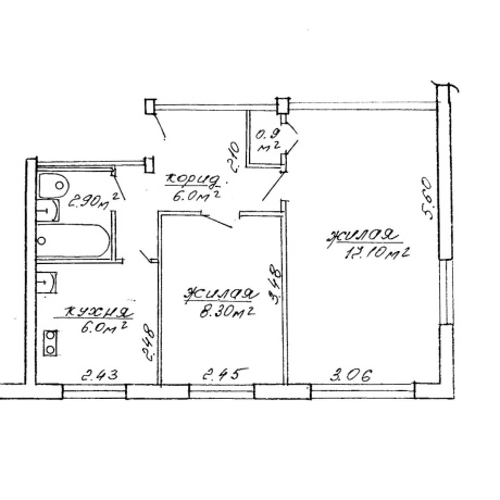 Фотография 2-комнатная квартира по адресу Бирюзова ул., д. 17 - фото 18
