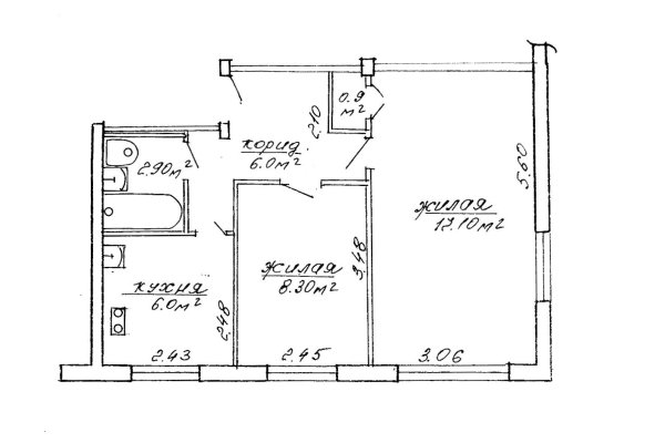 2-комнатная квартира по адресу Бирюзова ул., д. 17 - фото 18