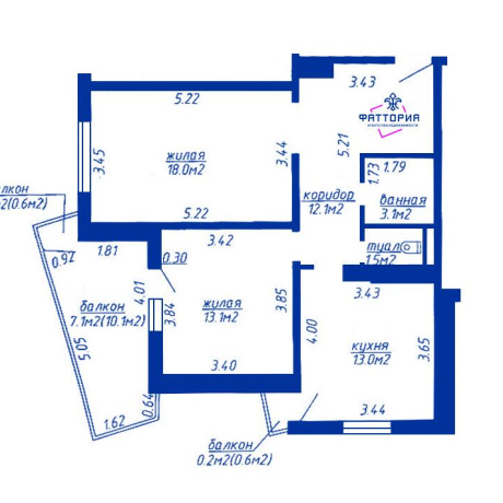 Фотография 2-комнатная квартира по адресу Скорины ул., д. 41 - фото 2