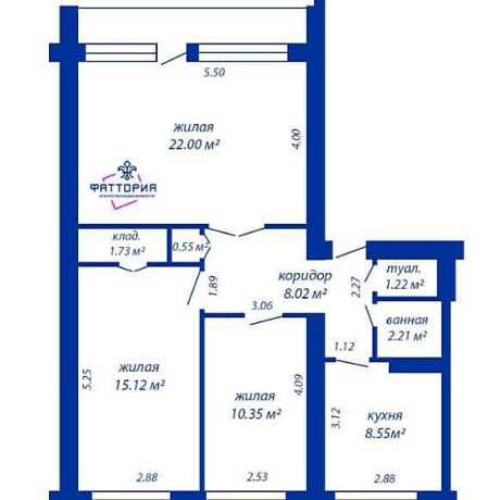Фотография 3-комнатная квартира по адресу Независимости просп., д. 72 к. А - фото 2