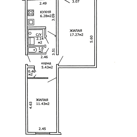 Фотография 2-комнатная квартира по адресу Ауэзова ул., д. 10 - фото 3
