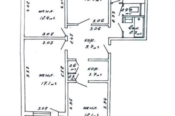 3-комнатная квартира по адресу Панченко ул., д. 18 - фото 10