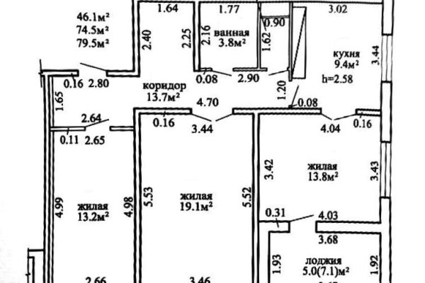 3-комнатная квартира по адресу Спортивная ул., д. 4 - фото 18