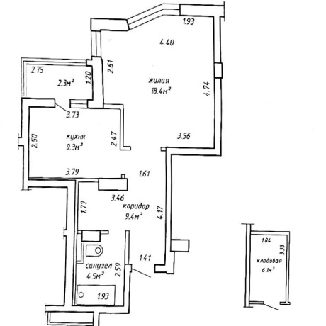 Фотография 1-комнатная квартира по адресу Связистов ул., д. 11 - фото 15